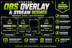 design custom obs overlay and stream scenes