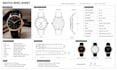 design professional watch tech packs and technical drawings for manufacturing