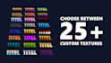 create custom minecraft style text titles