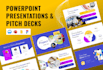 design professional powerpoint presentation pitch deck and PPT
