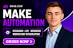 build make scenario automation workflow API webhook data integration setup