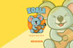 do modern koala character logo with professional style