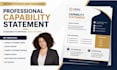 design a professional capability statement for government contracts