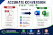 convert PDF to word, excel, scanned PDF, and do typing work