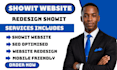 design showit website, customize showit, redesign showit template, update showit