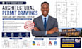do architectural permit drawings, structural, mep design, city permit plans