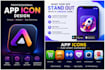 design a unique apps and web icons