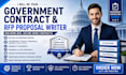 be your government contract and rfp proposal writer