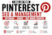 be your pinterest SEO expert and manager