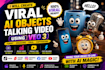 create viral ai objects talking video using veo 3