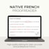 proofread and edit your french text