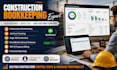 do construction bookkeeping, quickbooks and sage 100 for job costing control