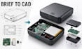 3d cad consumer electronics enclosure with dfm and manufacturing files