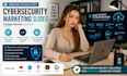 design cybersecurity presentation, IT security slides and saas security deck