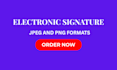 make electronic digital vector signature from handwritten