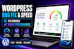 fix wordpress bugs and wordpress speed optimization for better performance