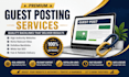 do guest posting outreach and build high quality backlinks