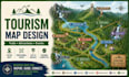 create custom tourism maps, trail maps, illustrated maps, and attraction maps