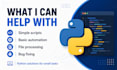 write a simple python script for your task