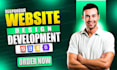 design modern responsive front end website using HTML CSS js