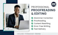 proofread, edit, and rewrite articles, blogs, and website content