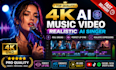 generate realistic ai music video with singing, lip sync, and visual style