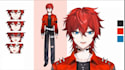 create and rig a custom 2d vtuber model in live2d rigging, anime vtuber model