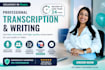 professional and efficient transcription service