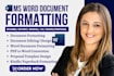 do professional microsoft word document formatting edit ms word document design