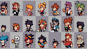 create 8bit 16bit pixel art character sprite sheet animation rpg 2d game assets
