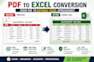 convert PDF to editable excel spreadsheet