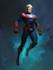 create retro superhero characters and comic art