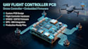 design uav drone controller pcb, flight controller and embedded firmware