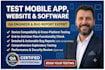 test your mobile app website software with detailed bug reports