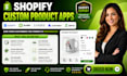 setup shopify custom product apps easify globo zakeke customily zepto