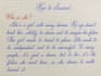 write handwritten letters, notes, cards in cursive