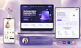 do website UI UX design, figma website design, UI UX design