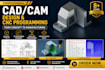 create mastercam cnc programs and toolpaths for milling