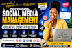 be your professional social media management, creative content design