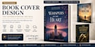 create a professional amazon KDP book cover with print ready files
