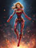 create retro superhero characters and comic art