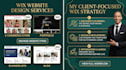 create wix website design redesign edit or update professional wix website