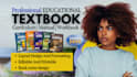 design educational textbook, book layout, educational workbook curriculum plan