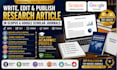 backdate, write, publish research article in scopus journal google scholar
