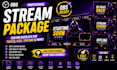 design a professional obs stream overlay package
