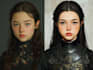 paint a realistic digital portrait