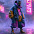 cyberpunk hacker character art