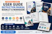 design user guide, instruction manual, booklet, workbook