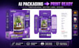 do ai generated packaging design into print ready vector files,label and dieline