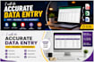 do accurate data entry, copy paste, PDF to excel and web research